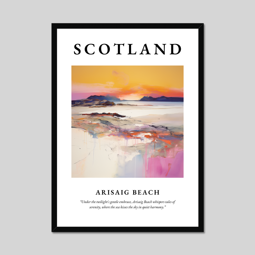 Poster of Arisaig Beach, Scotland.