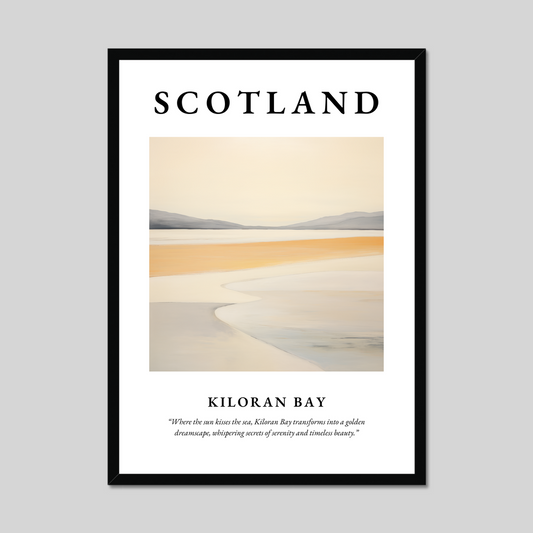 Poster of Kiloran Bay, Scotland.