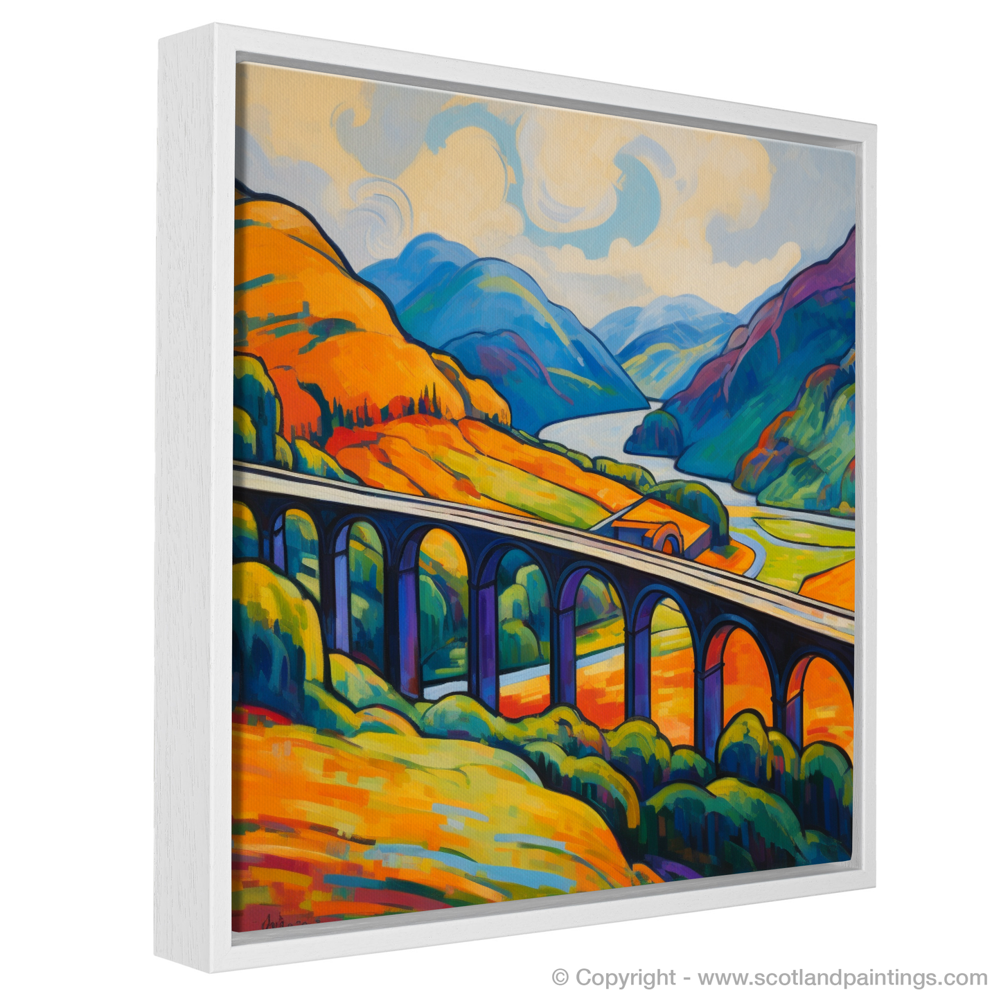 Fauvist Fervour: Glenfinnan Viaduct in the Scottish Highlands