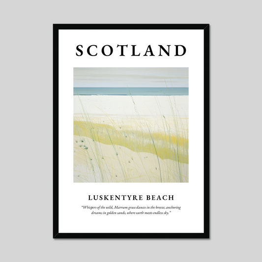 Poster of Luskentyre Beach, Scotland.