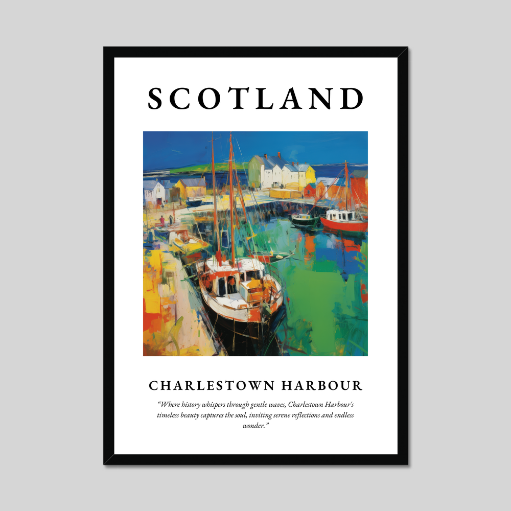 Poster of Charlestown Harbour, Scotland.