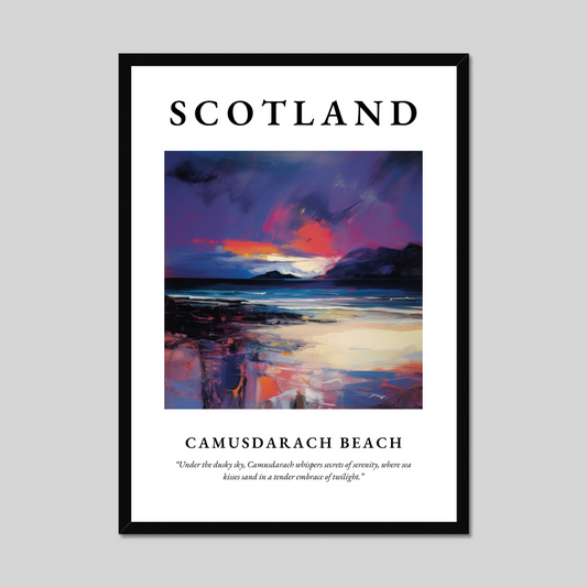 Poster of Camusdarach Beach, Scotland.