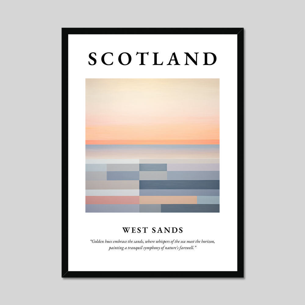 Poster of West Sands, Scotland.