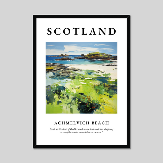 Poster of Achmelvich Beach, Scotland.