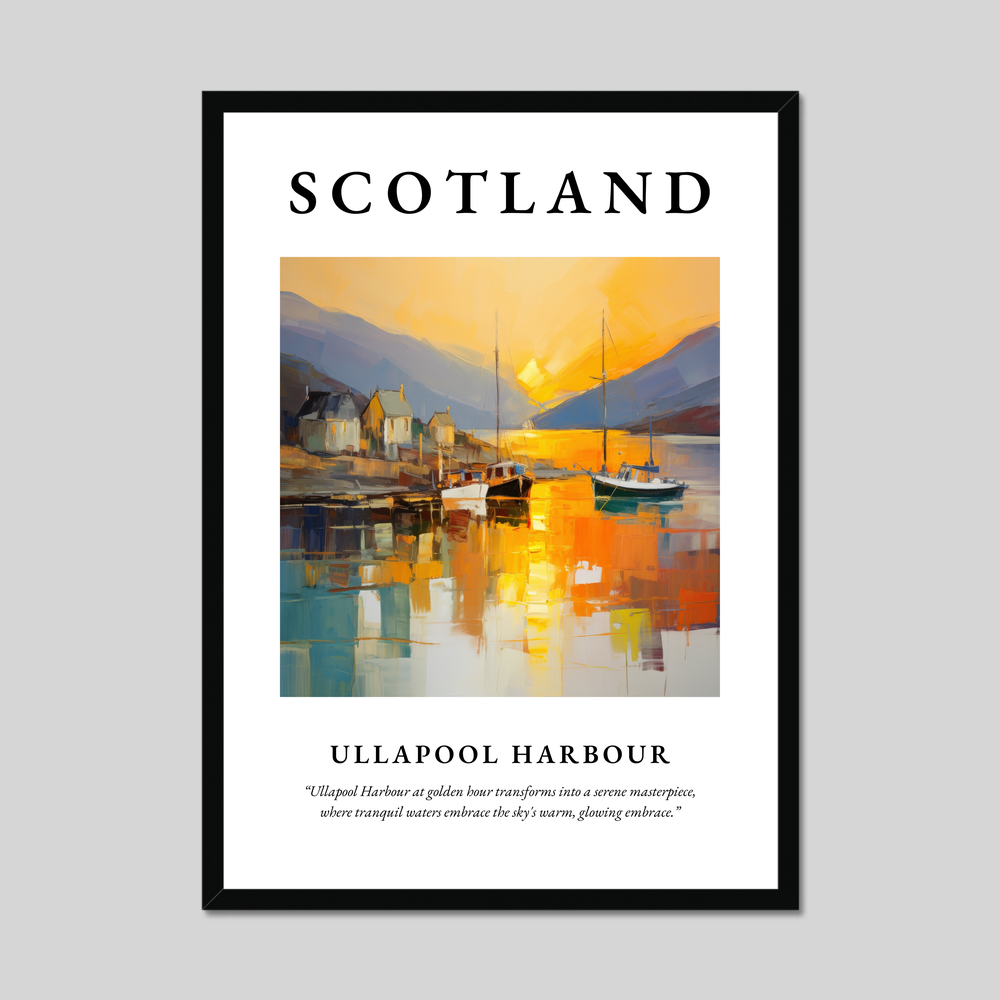 Poster of Ullapool Harbour, Scotland.