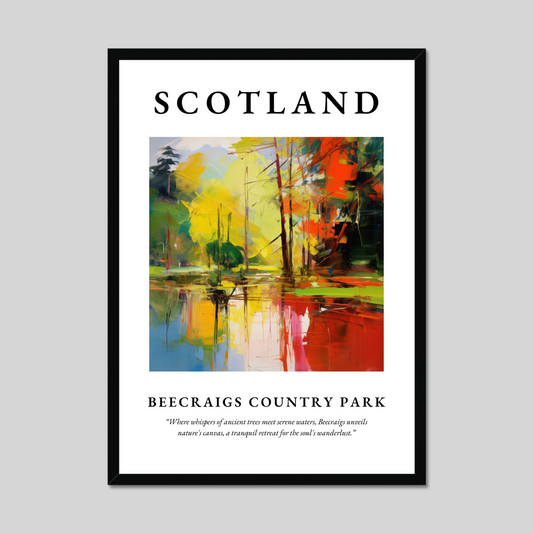 Poster of Beecraigs Country Park, Scotland.