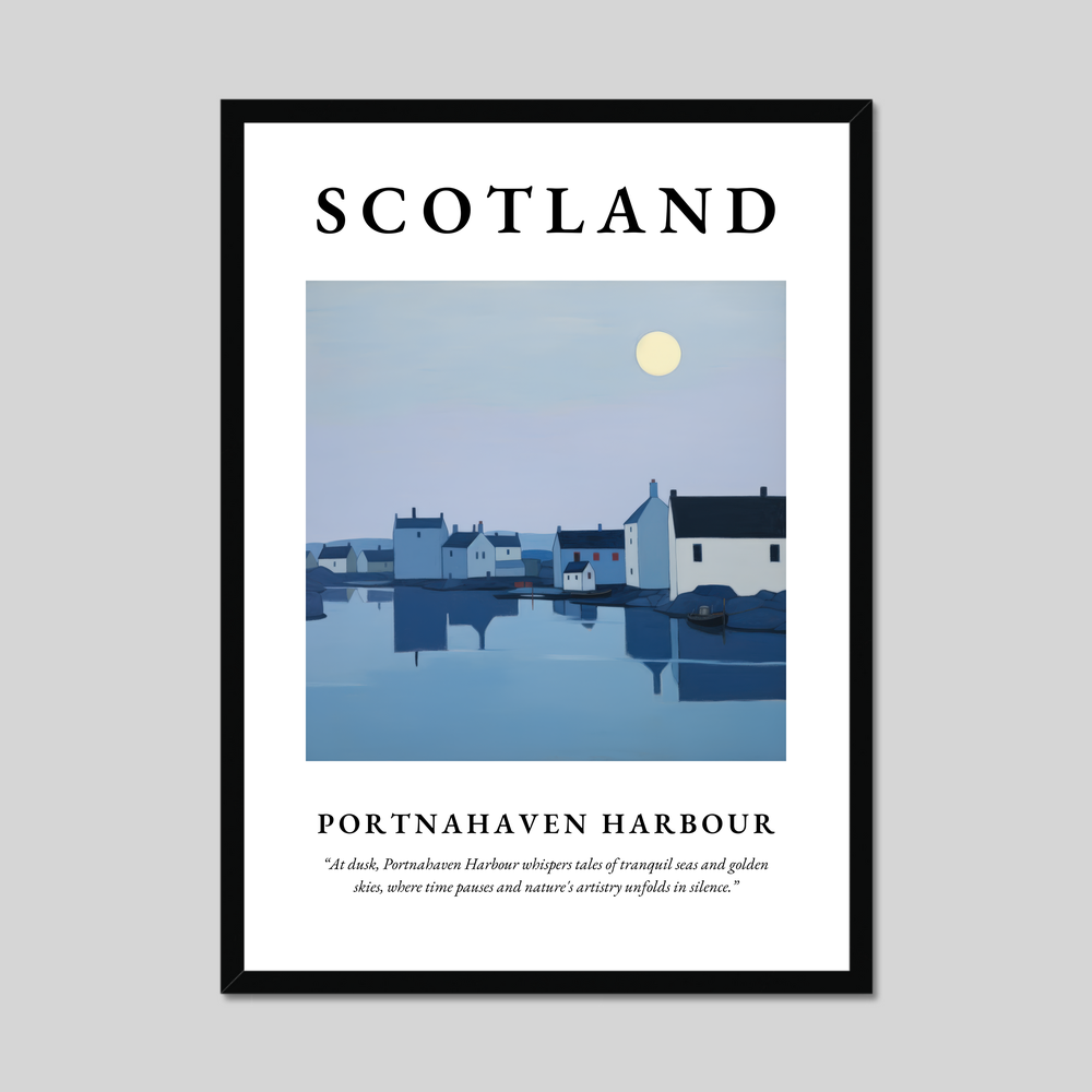 Poster of Portnahaven Harbour, Scotland.