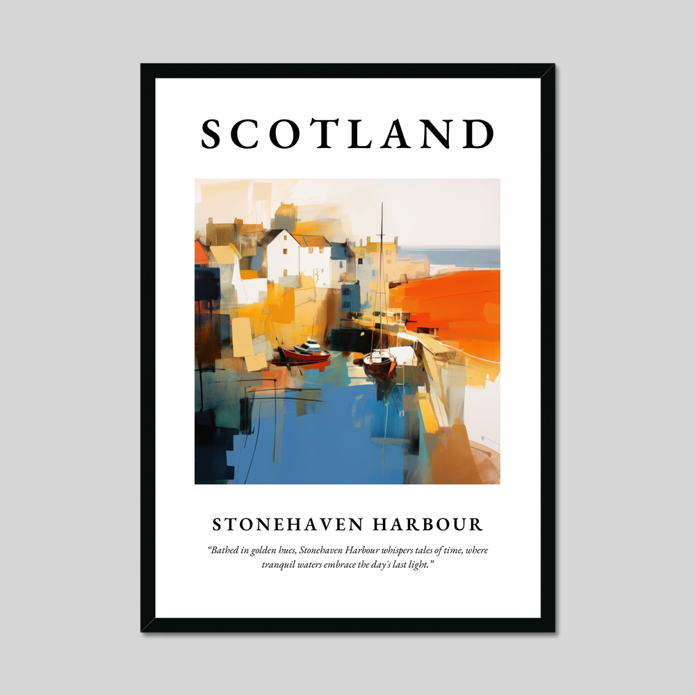 Poster of Stonehaven Harbour, Scotland.