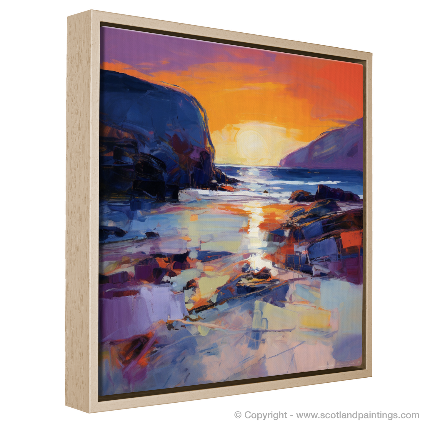 Durness Dusk: An Abstract Expressionist Ode to Scottish Shores