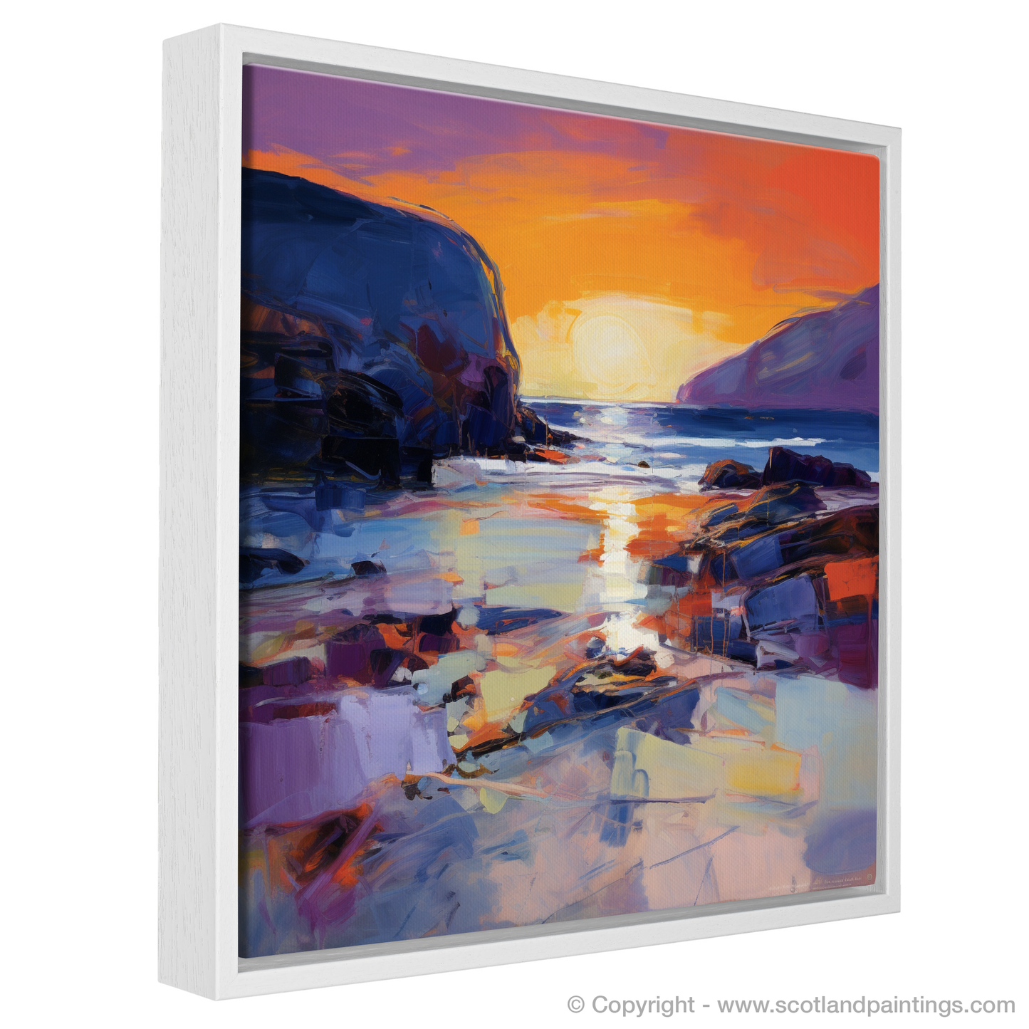 Durness Dusk: An Abstract Expressionist Ode to Scottish Shores