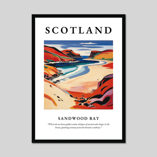 Poster of Sandwood Bay, Scotland.