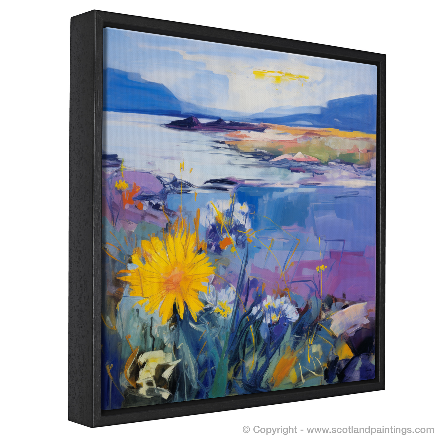 Wild Blooms of Solway: An Abstract Expressionist Homage to Sea Aster