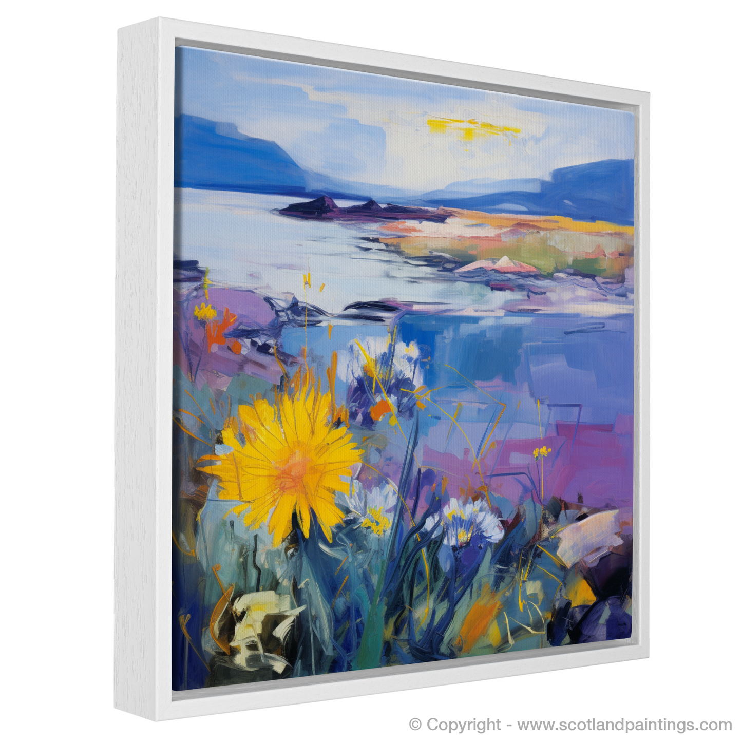 Wild Blooms of Solway: An Abstract Expressionist Homage to Sea Aster