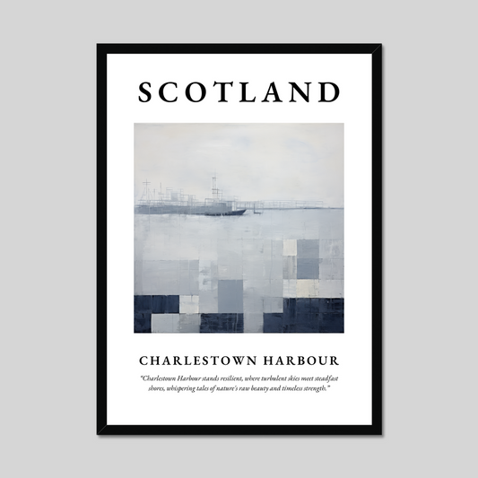 Poster of Charlestown Harbour, Scotland.