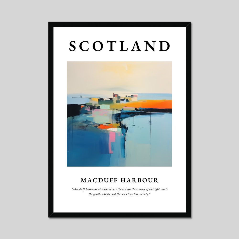 Poster of Macduff Harbour, Scotland.