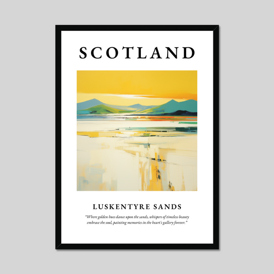 Poster of Luskentyre Sands, Scotland.