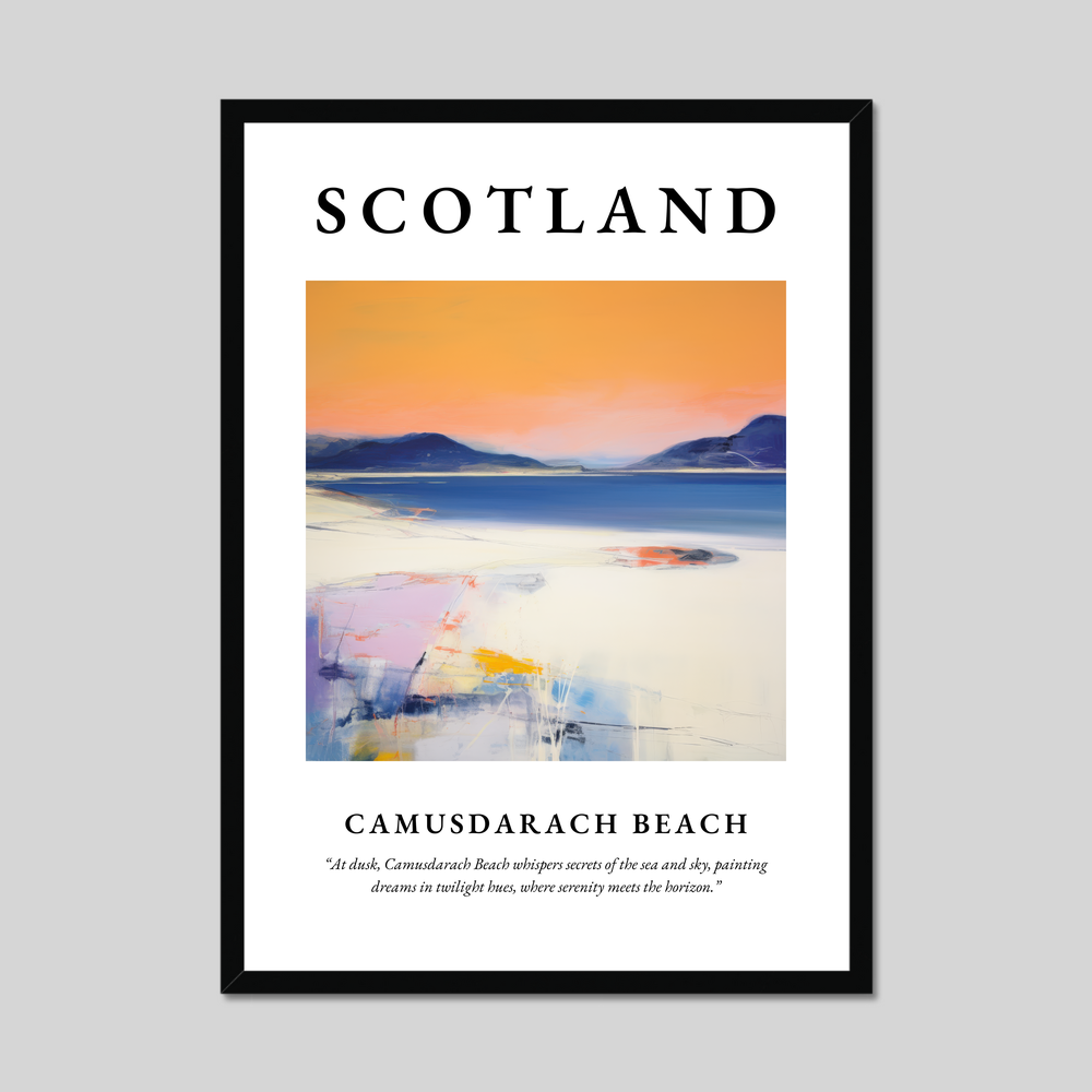 Poster of Camusdarach Beach, Scotland.