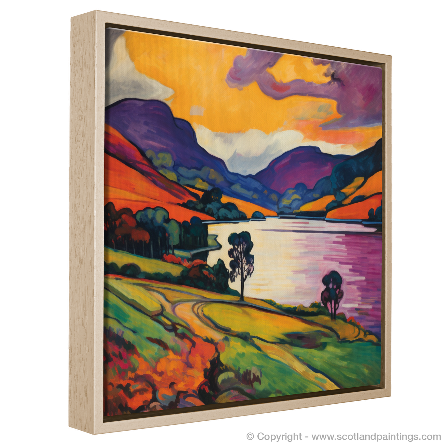 Fauvist Fervour at Loch Earn: A Scottish Landscape Reimagined