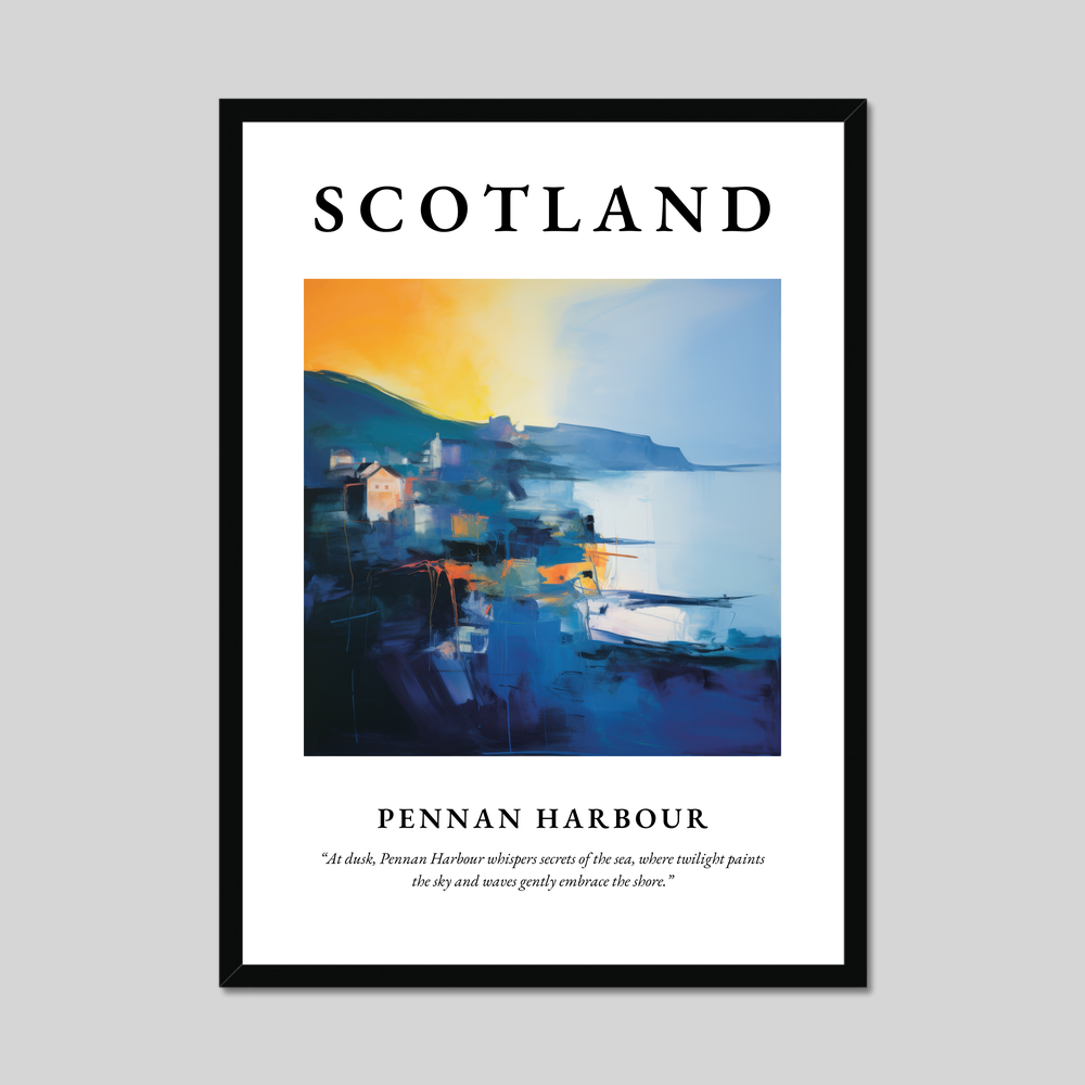 Poster of Pennan Harbour, Scotland.