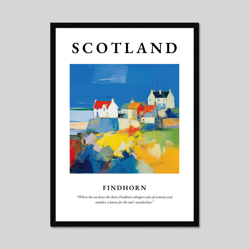 Poster of Findhorn, Scotland.