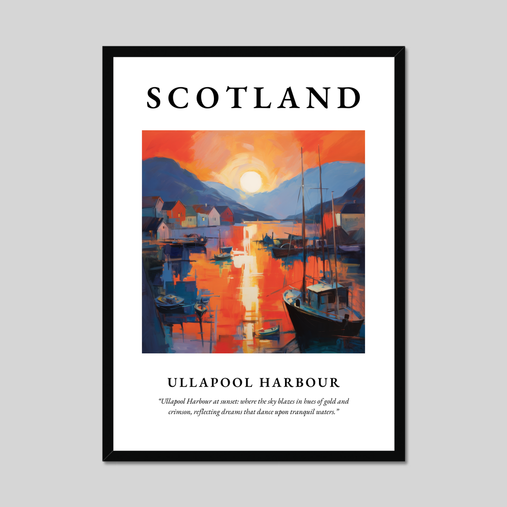 Poster of Ullapool Harbour, Scotland.