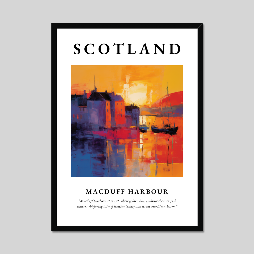 Poster of Macduff Harbour, Scotland.