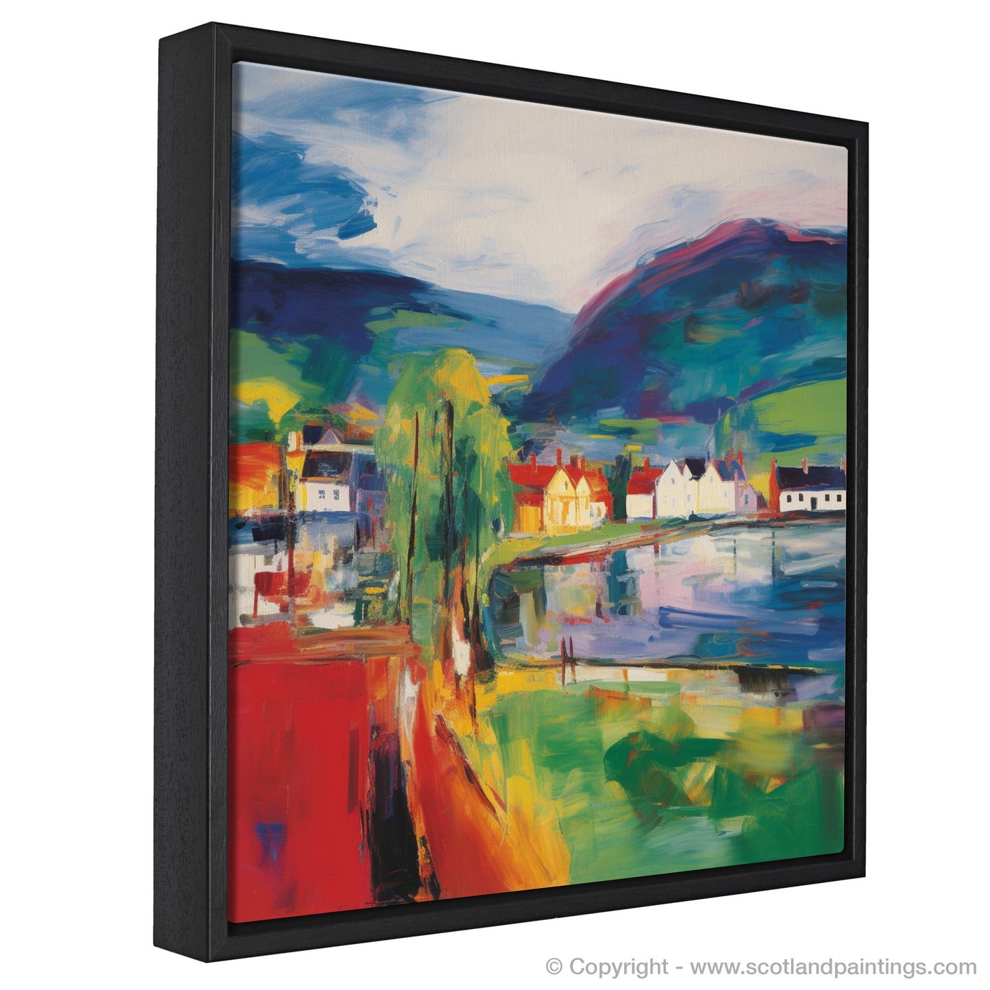 Inveraray Essence: An Abstract Expressionist Ode to a Scottish Village