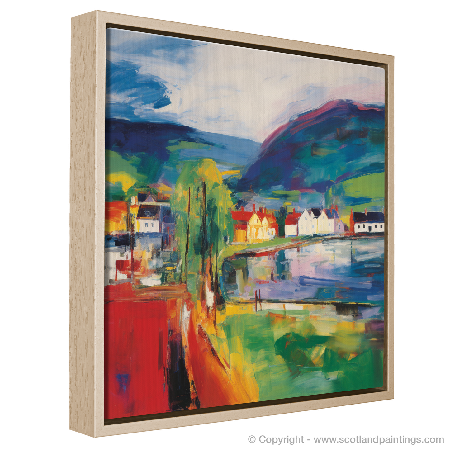 Inveraray Essence: An Abstract Expressionist Ode to a Scottish Village