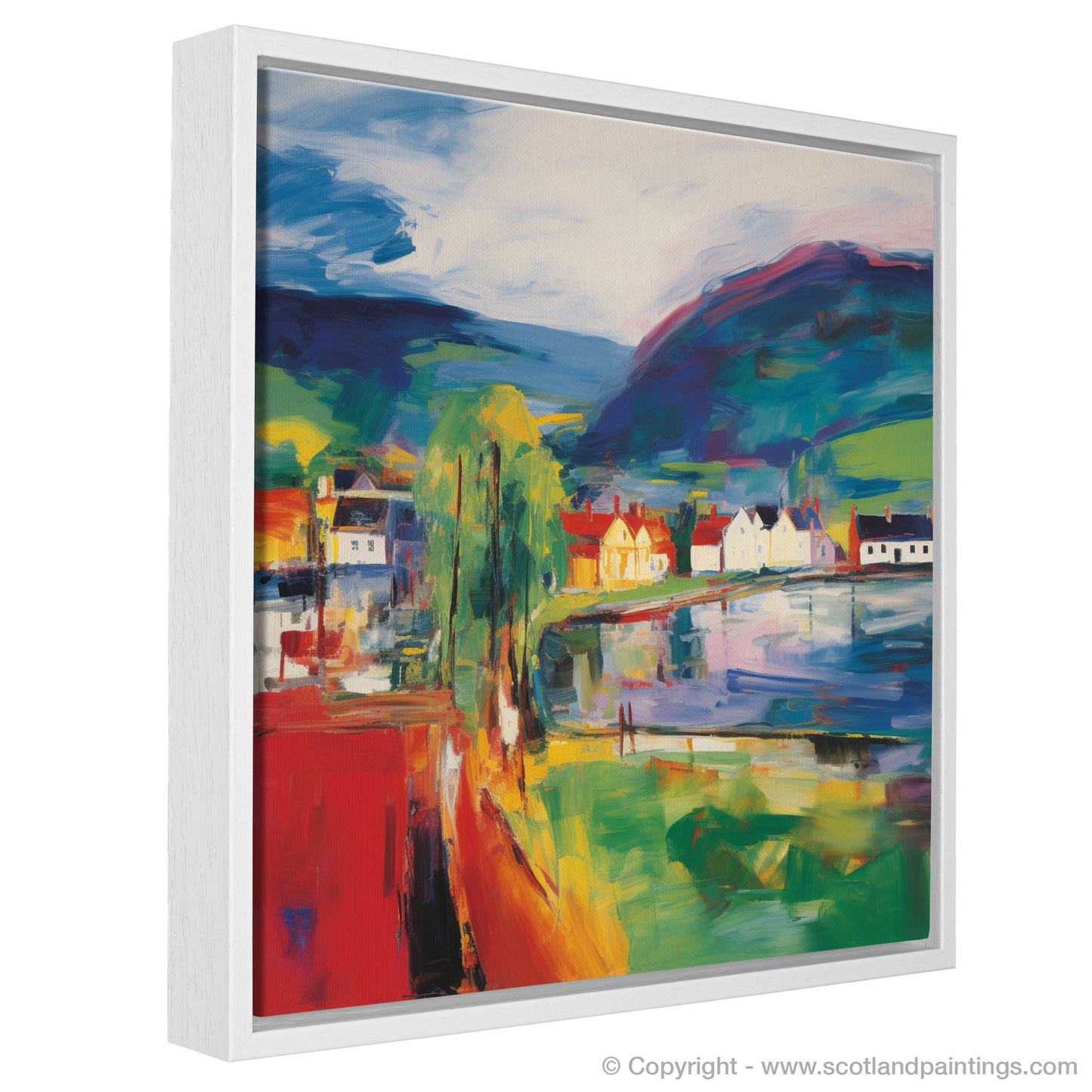 Inveraray Essence: An Abstract Expressionist Ode to a Scottish Village