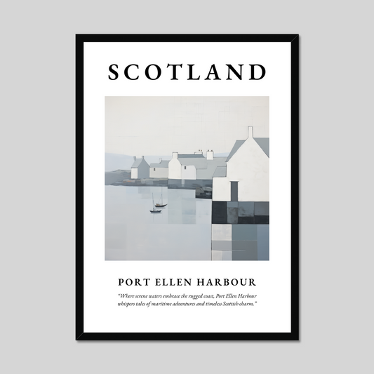 Poster of Port Ellen Harbour, Scotland.