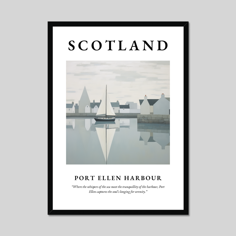 Poster of Port Ellen Harbour, Scotland.