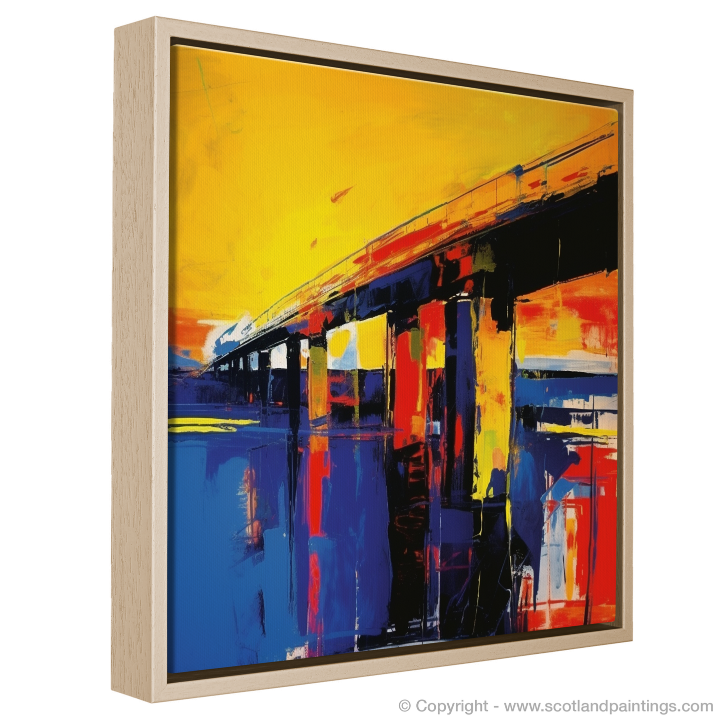 Tay Rail Bridge: An Abstract Expressionist Tribute