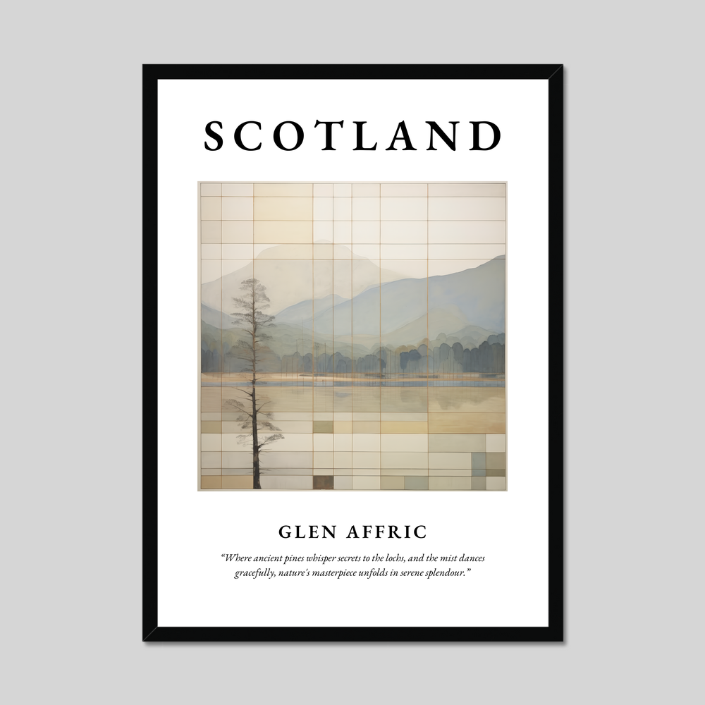 Poster of Glen Affric, Scotland.