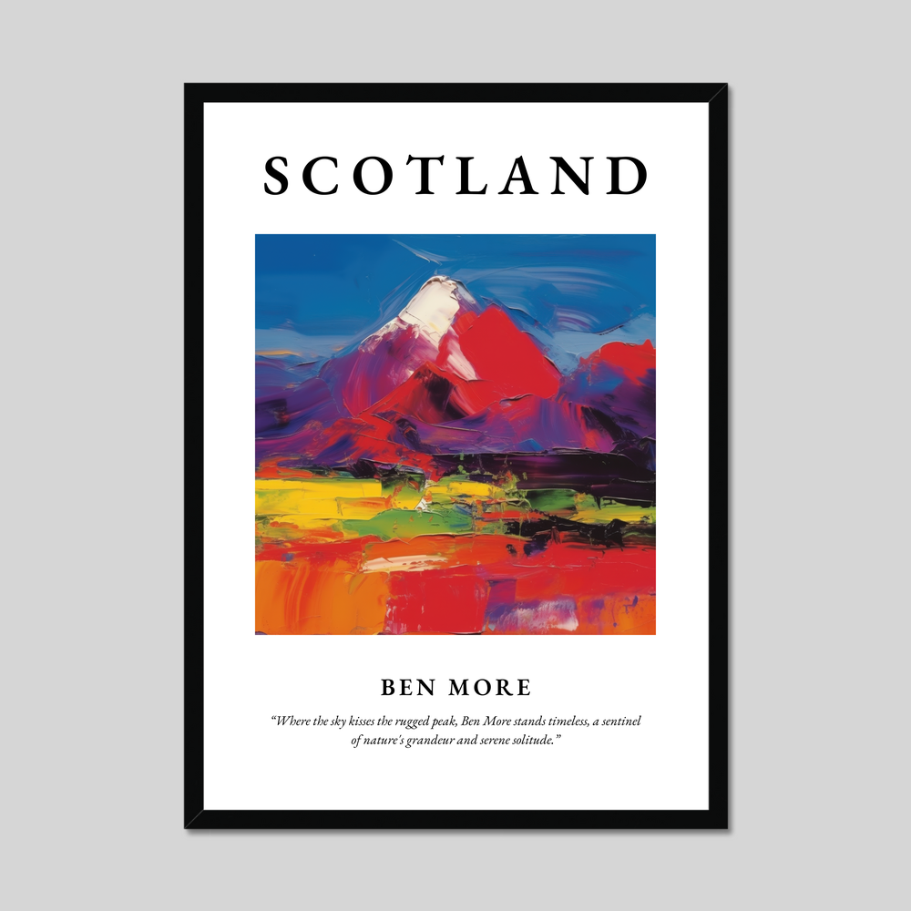 Poster of Ben More, Scotland.