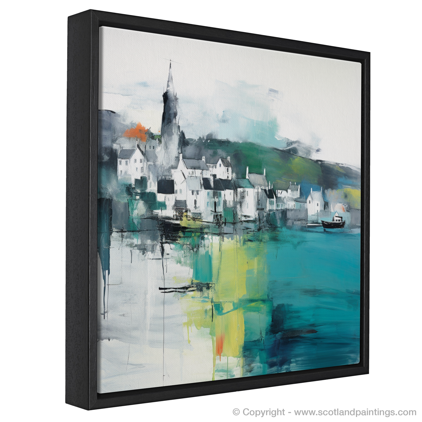 Tobermory Abstract: A Vivid Embrace of the Isle of Mull