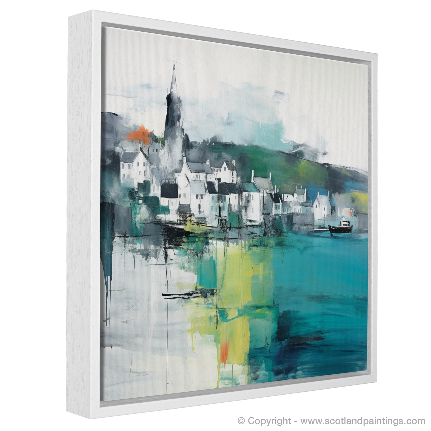 Tobermory Abstract: A Vivid Embrace of the Isle of Mull