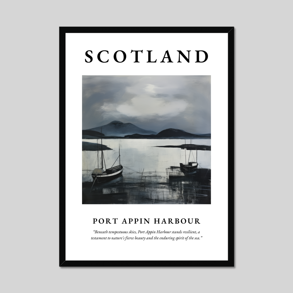 Poster of Port Appin Harbour, Scotland.