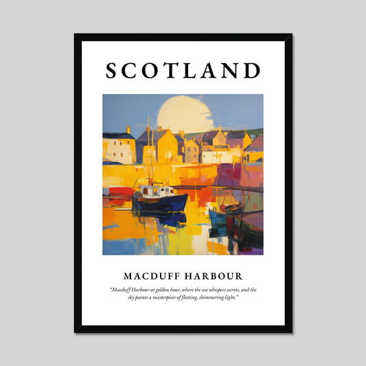 Poster of Macduff Harbour, Scotland.