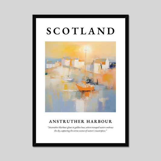 Poster of Anstruther Harbour, Scotland.