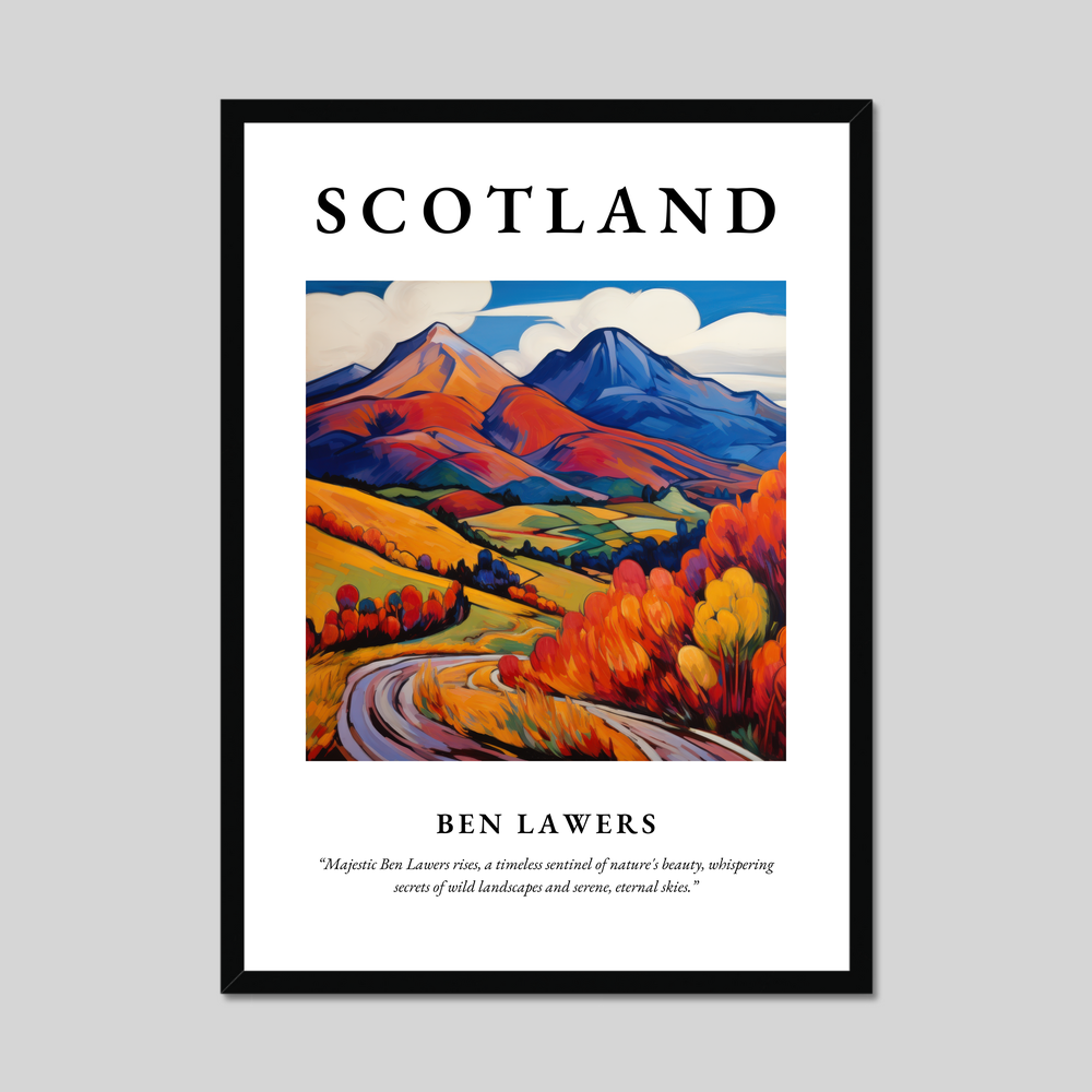 Poster of Ben Lawers, Scotland.