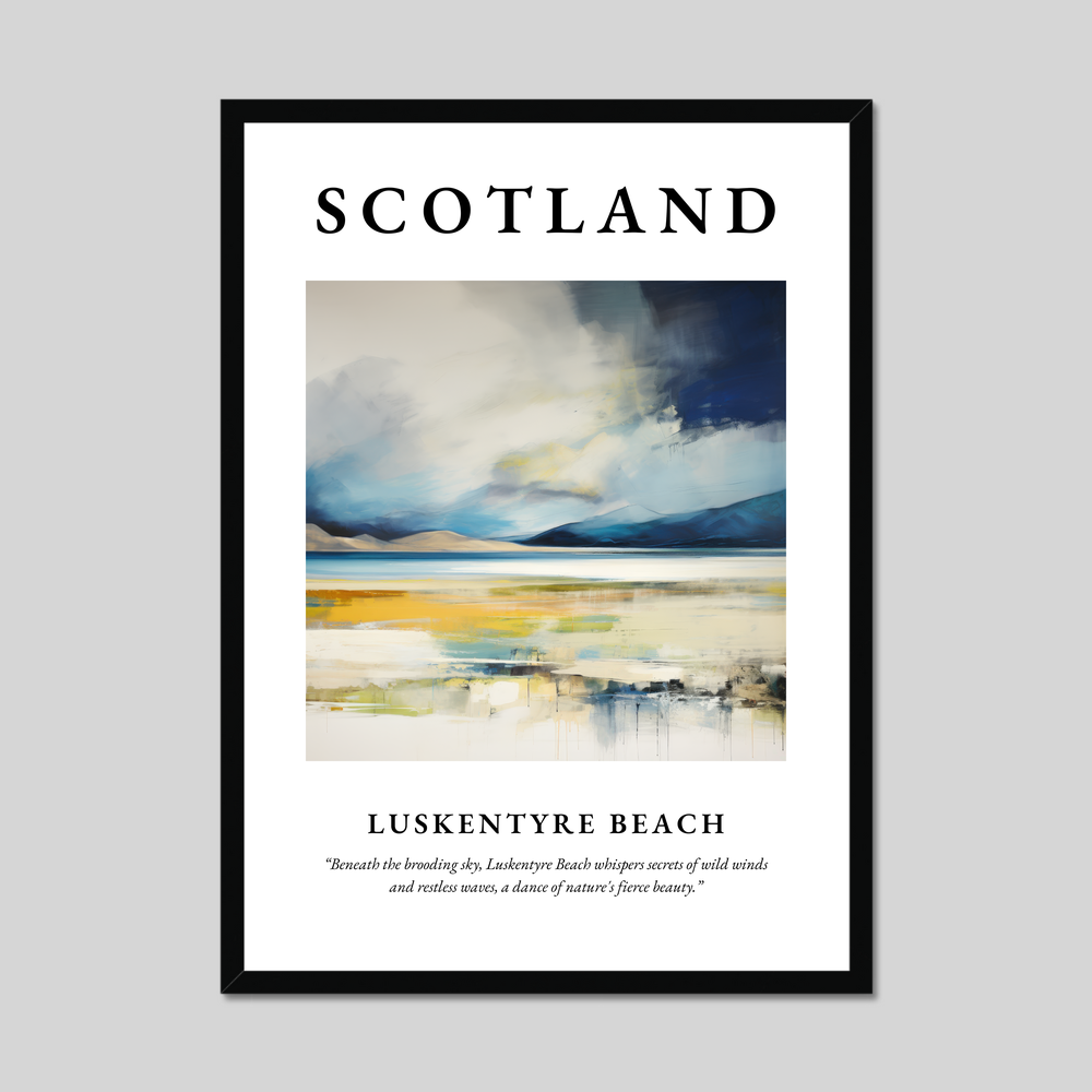 Poster of Luskentyre Beach, Scotland.