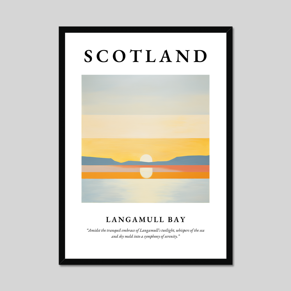 Poster of Langamull Bay, Scotland.