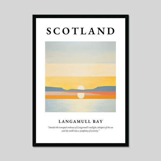 Poster of Langamull Bay, Scotland.