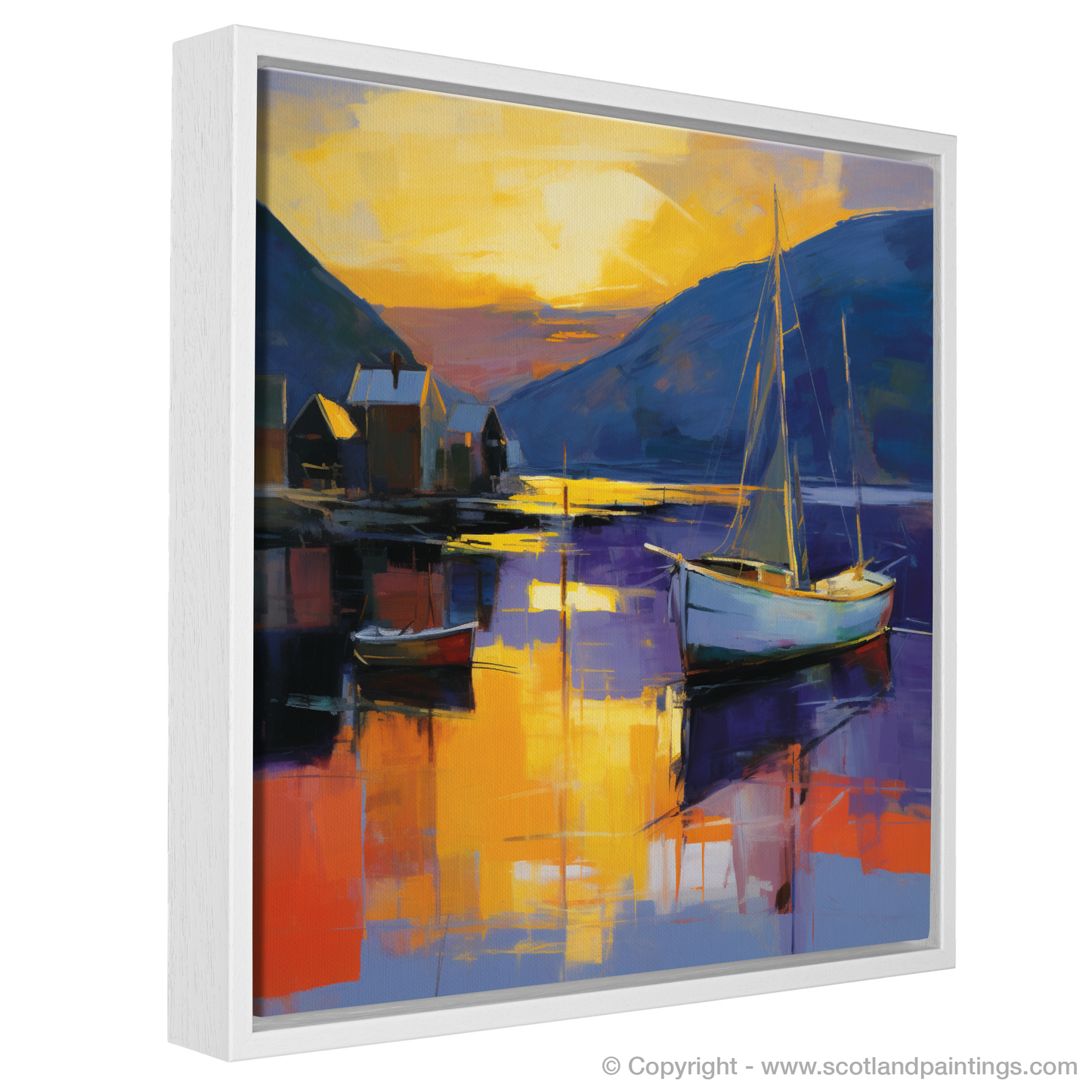 Dusk's Embrace at Lochranza Harbour