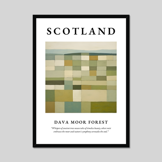 Poster of Dava Moor Forest, Scotland.