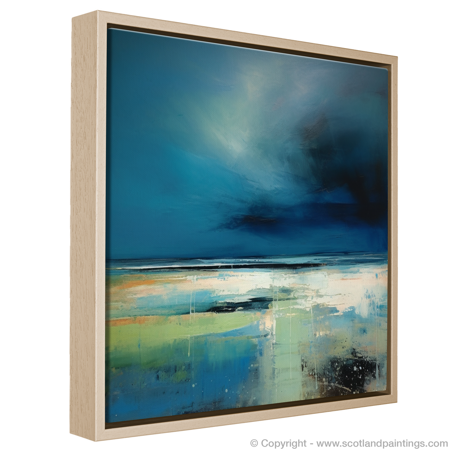 Storm's Majesty: An Abstract Capture of Longniddry Beach