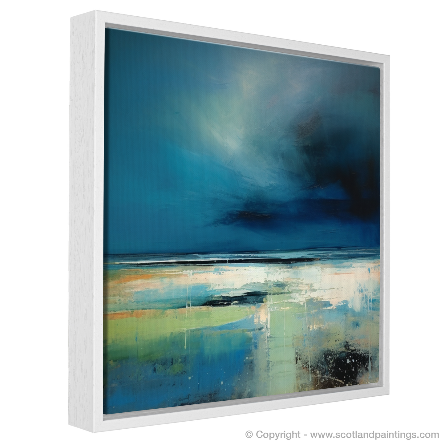 Storm's Majesty: An Abstract Capture of Longniddry Beach