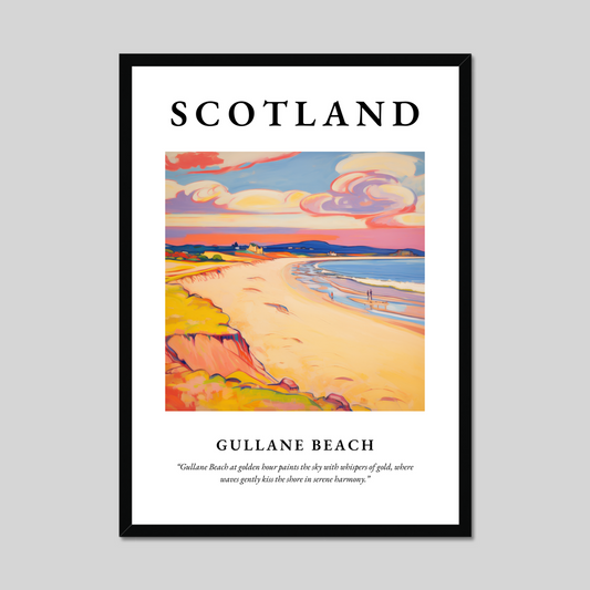 Poster of Gullane Beach, Scotland.