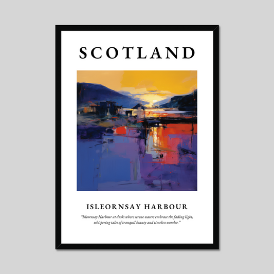 Poster of Isleornsay Harbour, Scotland.