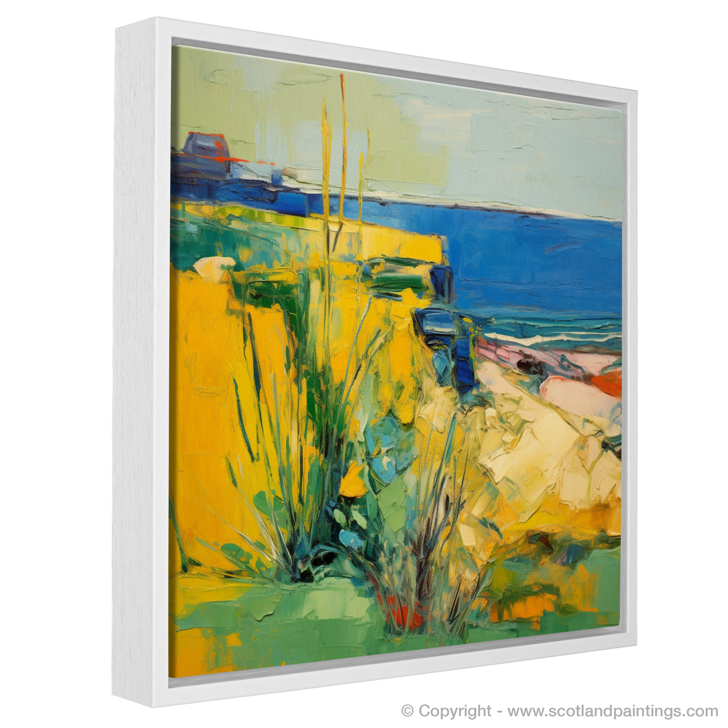 Golden Samphire of Berwick Cliffs: An Abstract Expressionist Ode